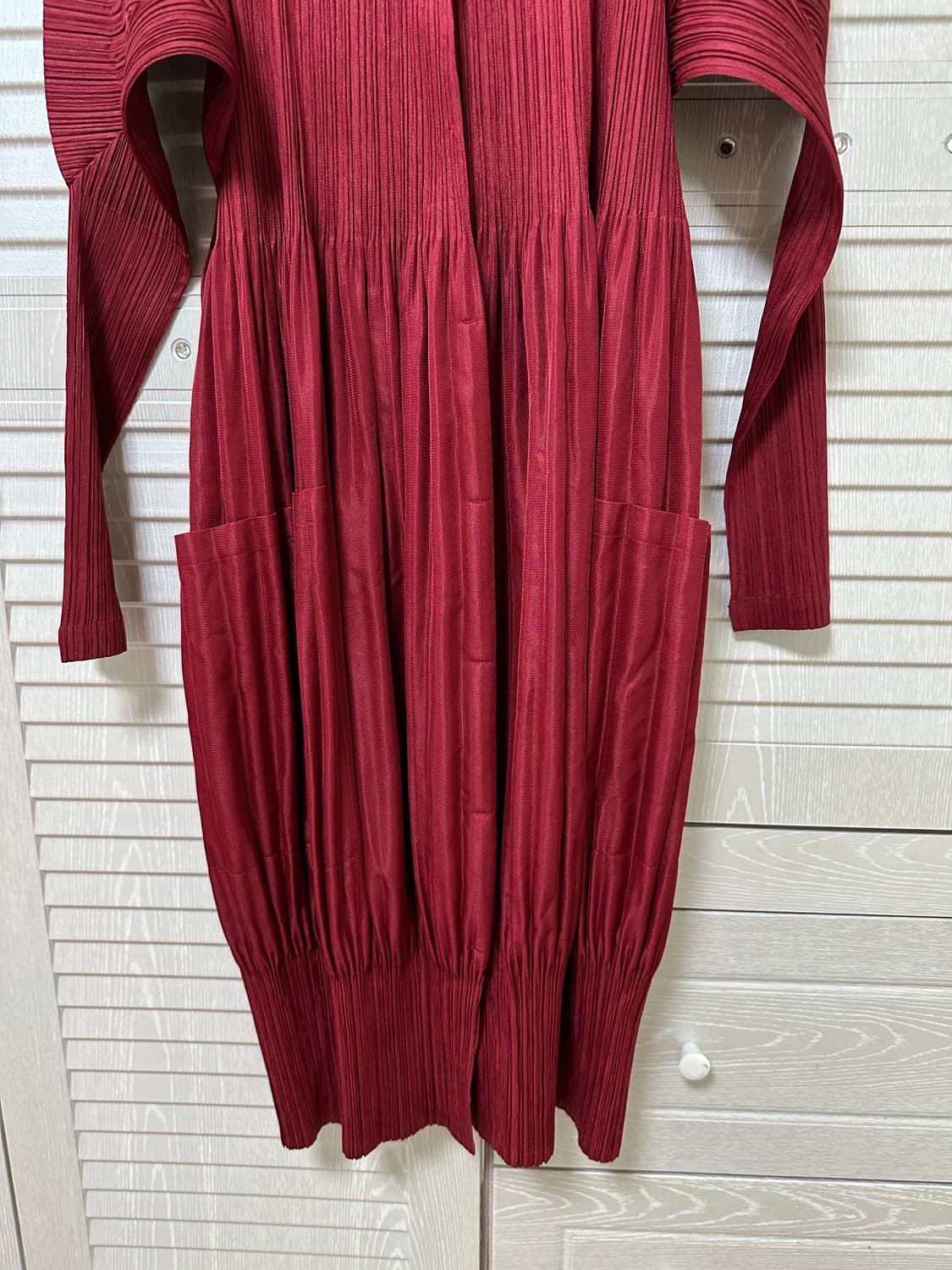 (정품)플리츠 플리즈 코트단추행  원피스 4사이즈 상품이미지3