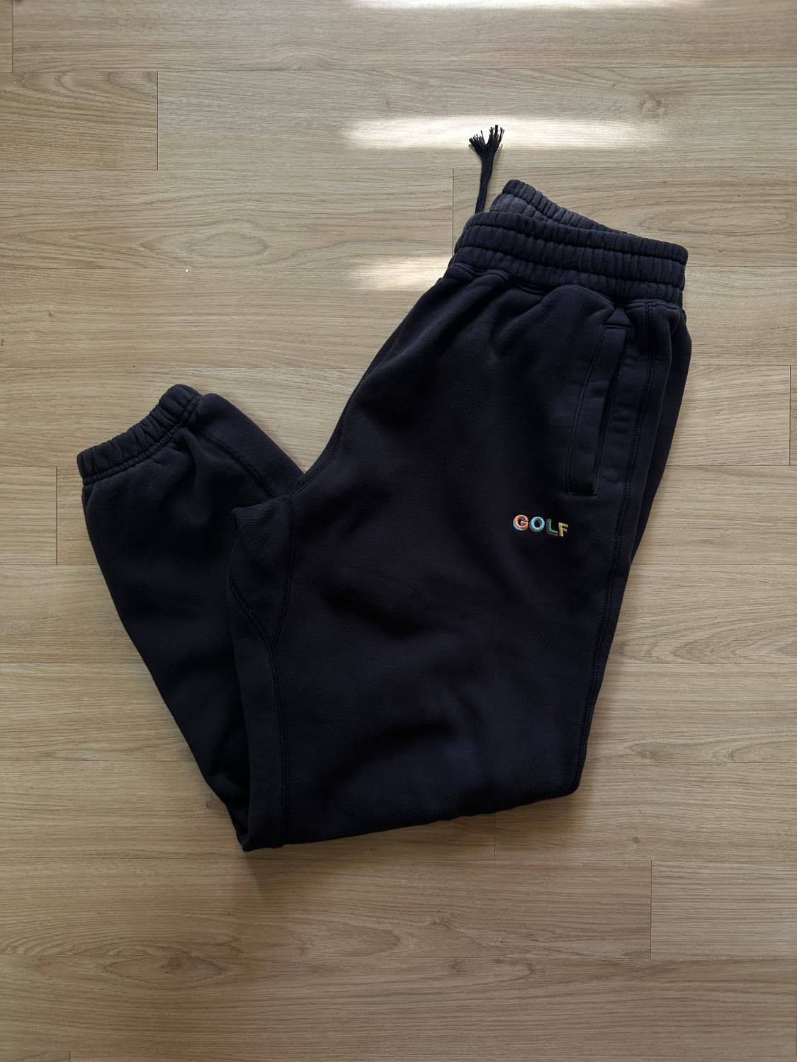 골프왕 멀티 3D 로고 바지 L블랙 상품이미지3