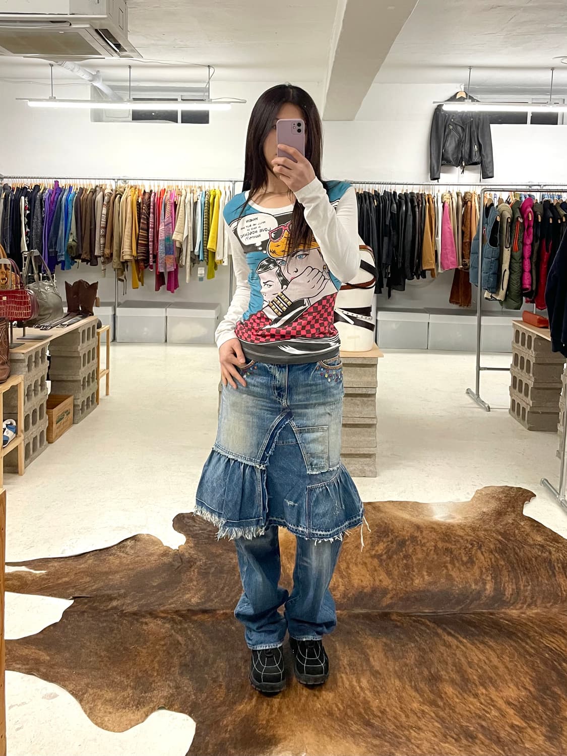 HYSTERIC GLAMOUR punk ruffle skirt 그런지 상품이미지2