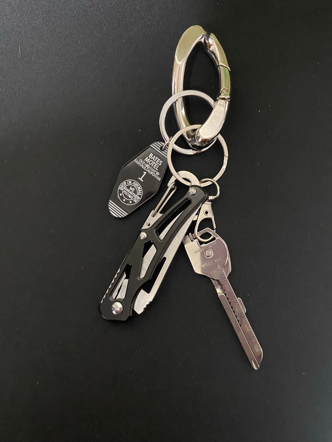 블랙 &실버 키링 상품이미지1