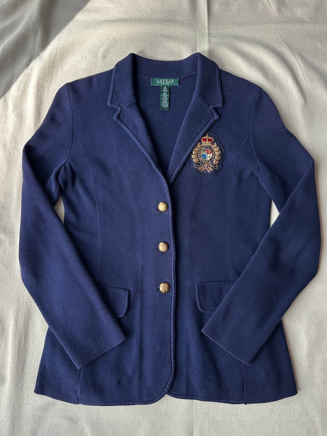 랄프로렌 여성 금장 네이비 가디건 PS 상품이미지1