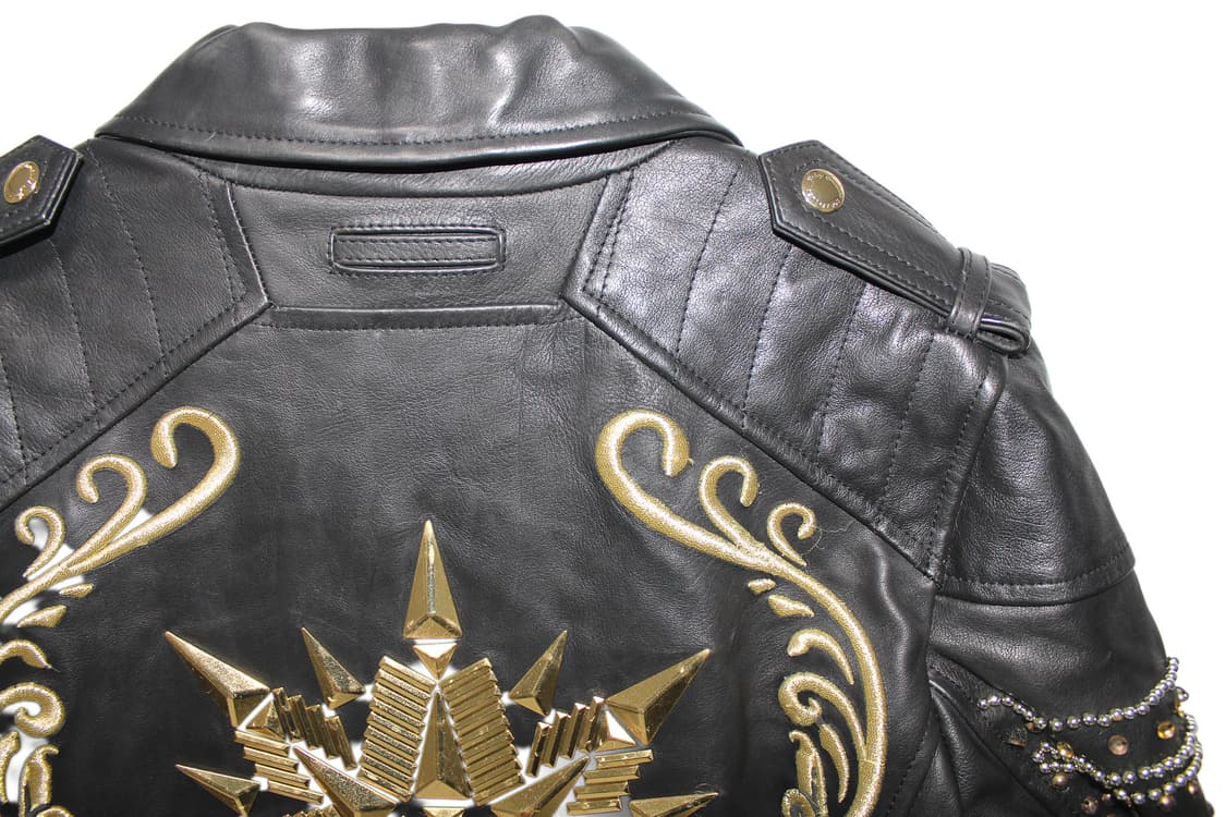 Juicy Couture 쥬시꾸뛰르 스터드 램스킨 레더 바이커자켓 상품이미지9