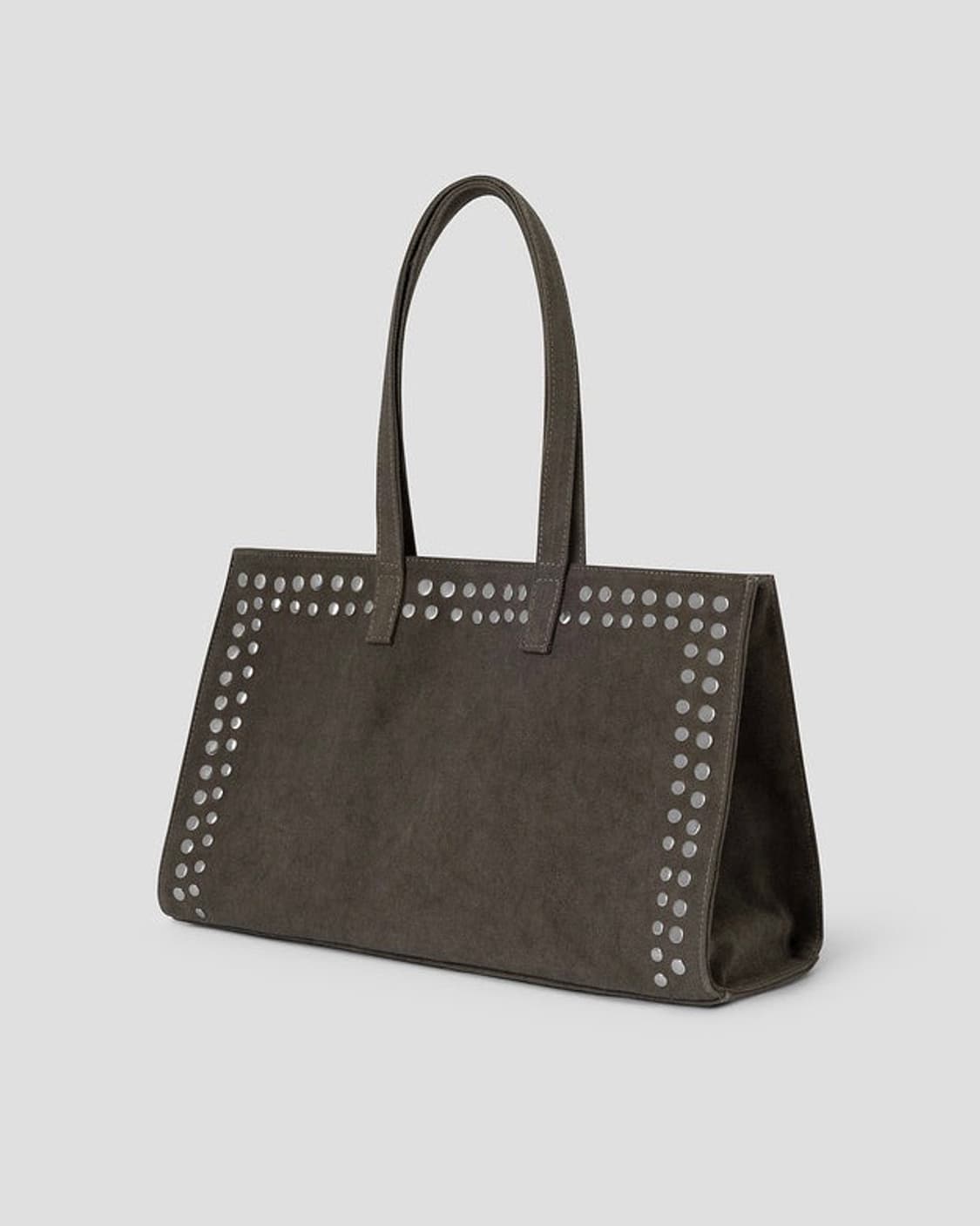 기마구아스 Midi Shopper 스터드 미디 쇼퍼백/그레이 상품이미지7