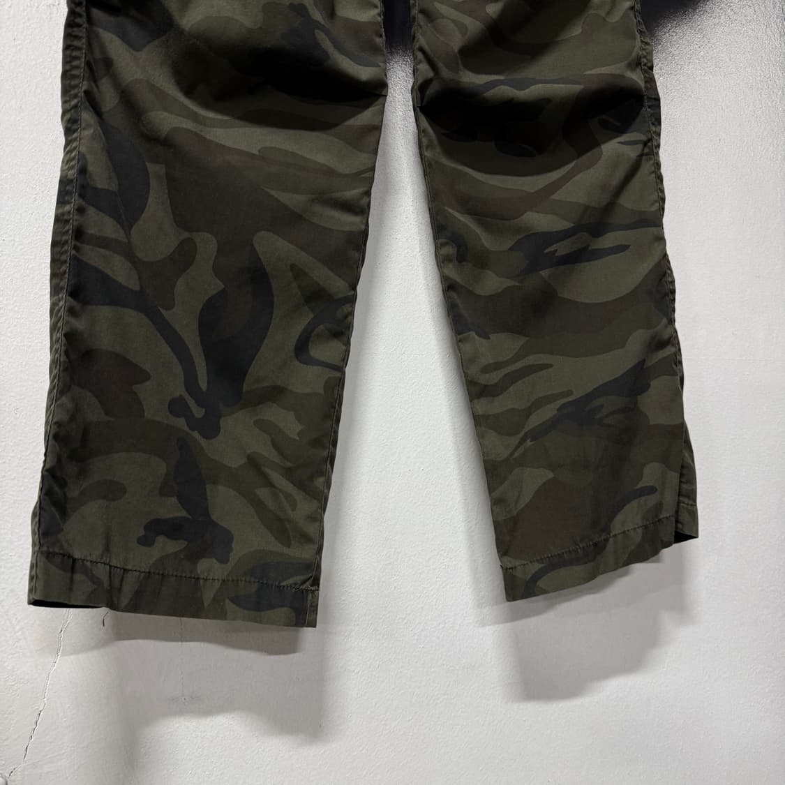 VTG 빈티지 우드랜드 카모 밀리터리 밴딩 와이드 카고 팬츠 상품이미지6