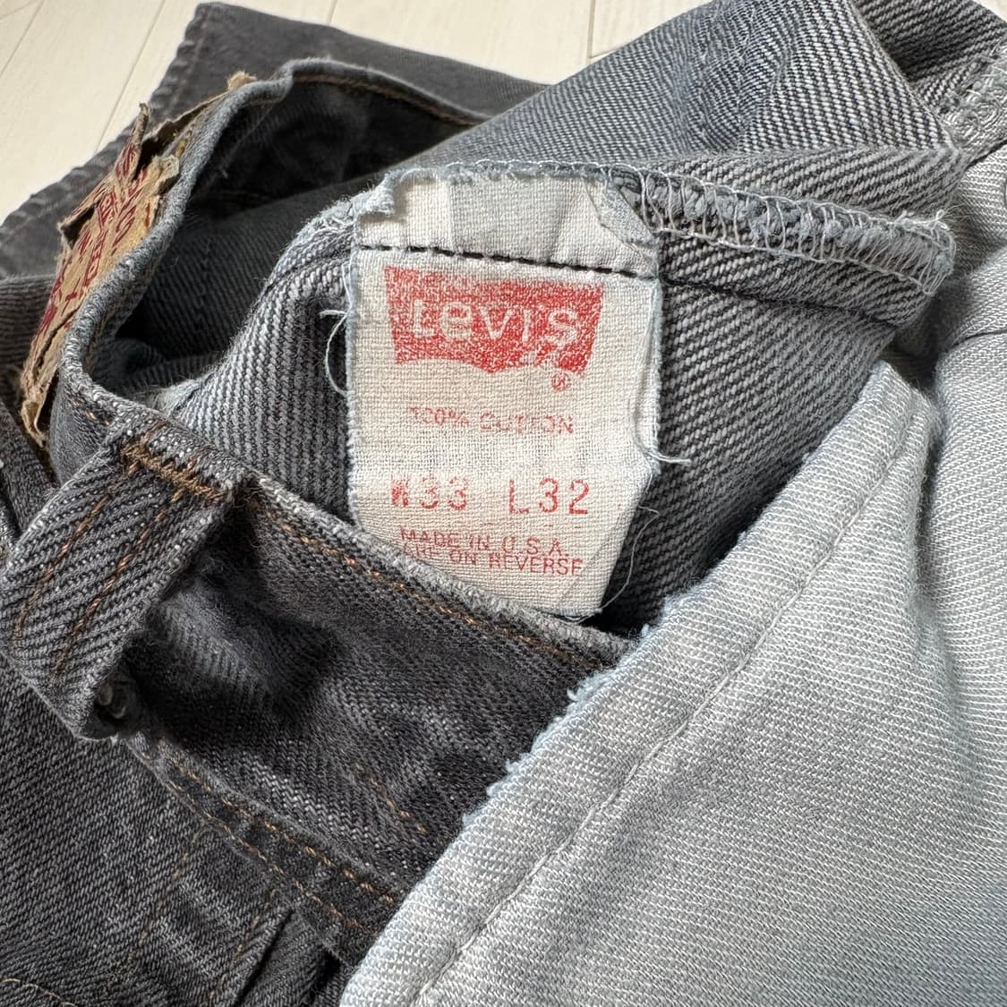 [33] 90s 리바이스 501 USA 흑청데님 상품이미지2