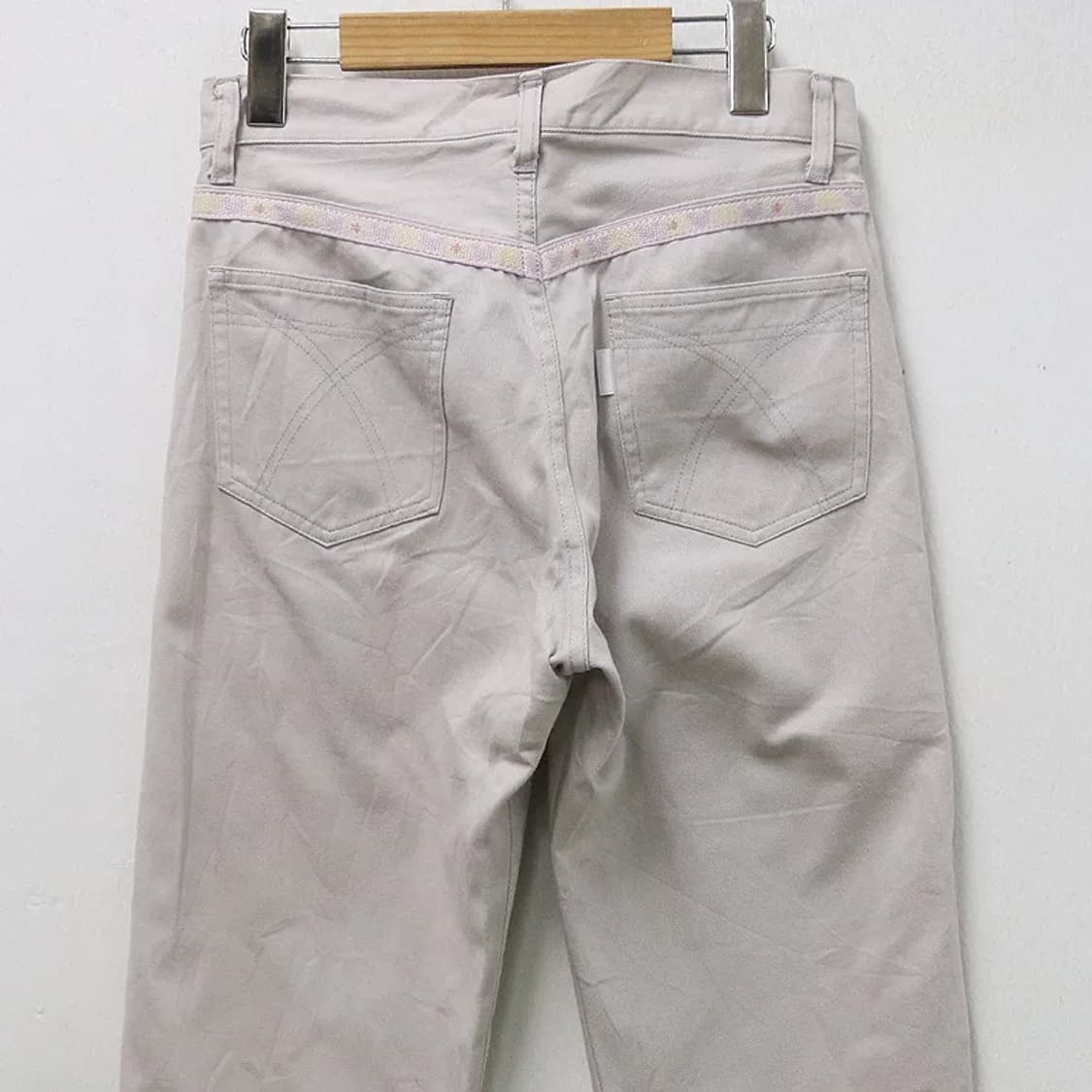 핑크하우스 베이지 곰돌이 자수 팬츠 61369 상품이미지6