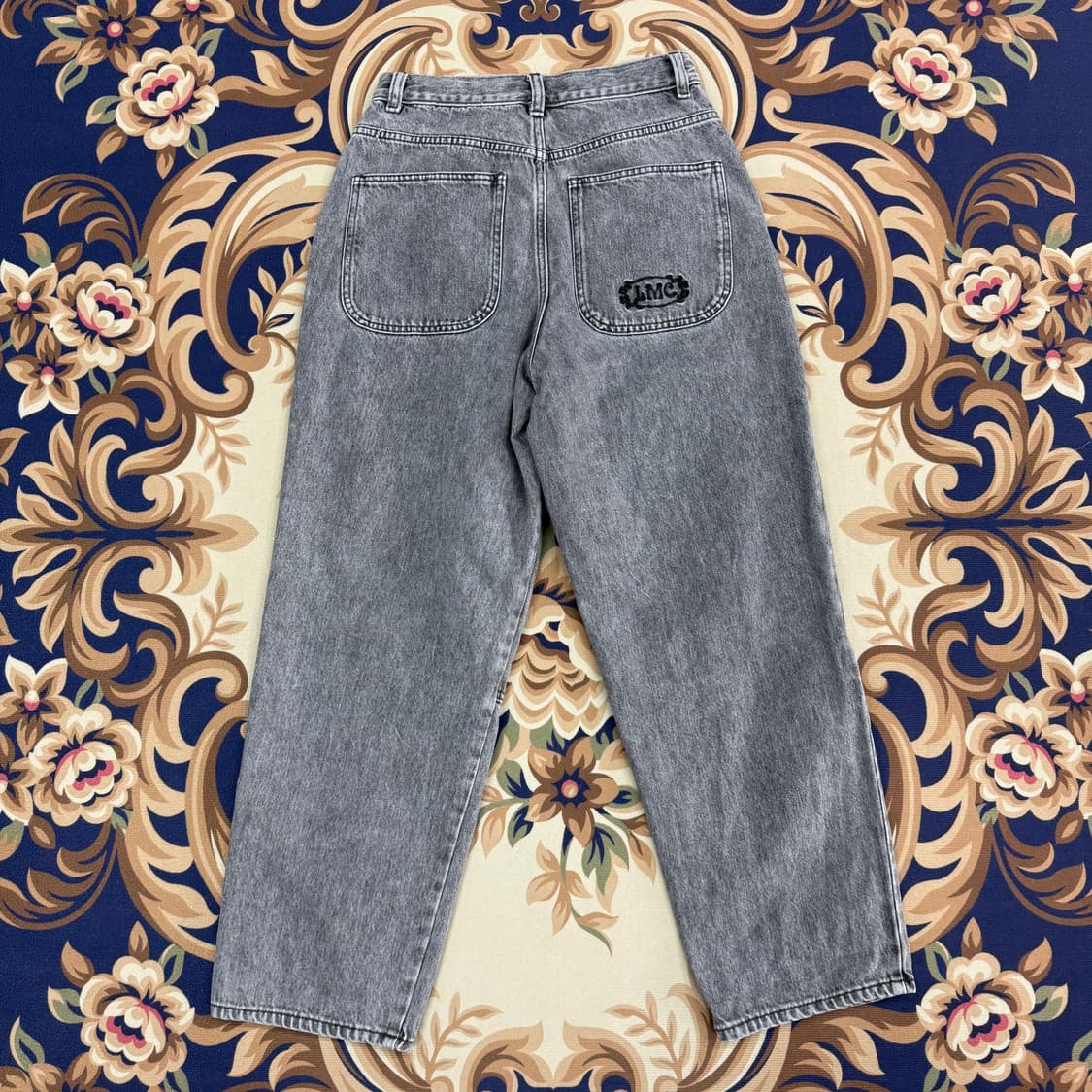 (S)엘엠씨 LMC 더블니 데님팬츠(그레이) 상품이미지5