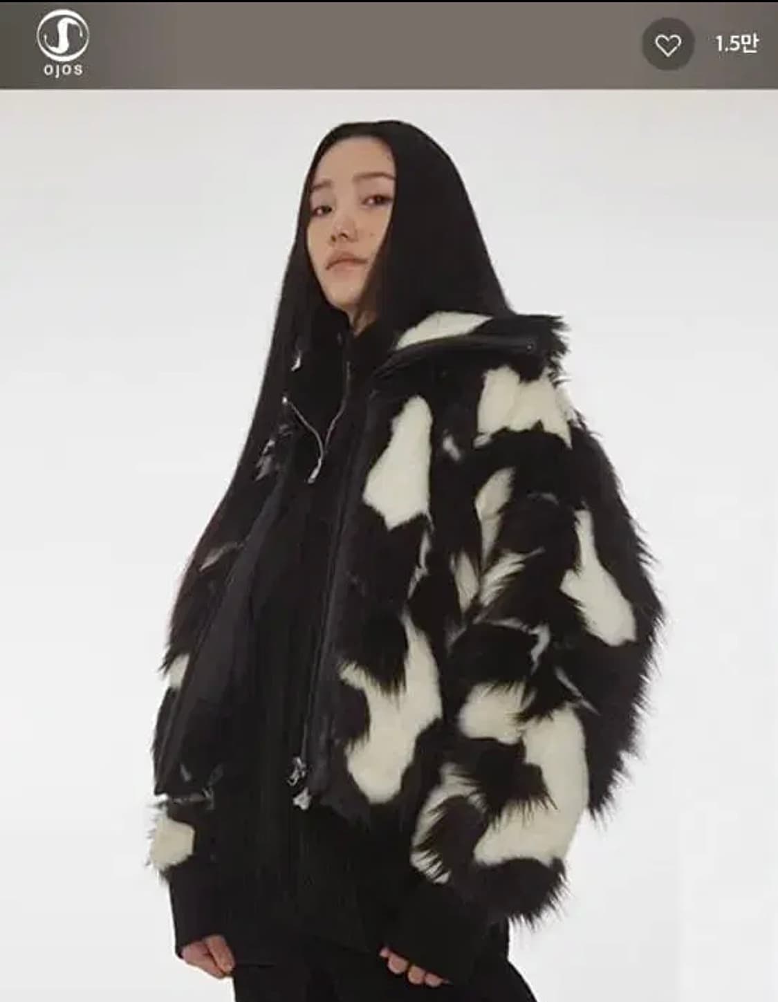 오호스 블랙 퍼자켓 상품이미지3