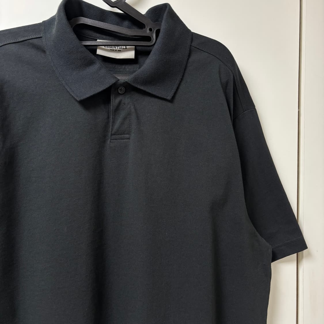 피어오브갓 에센셜 블랙 반팔 카라티 S 상품이미지4