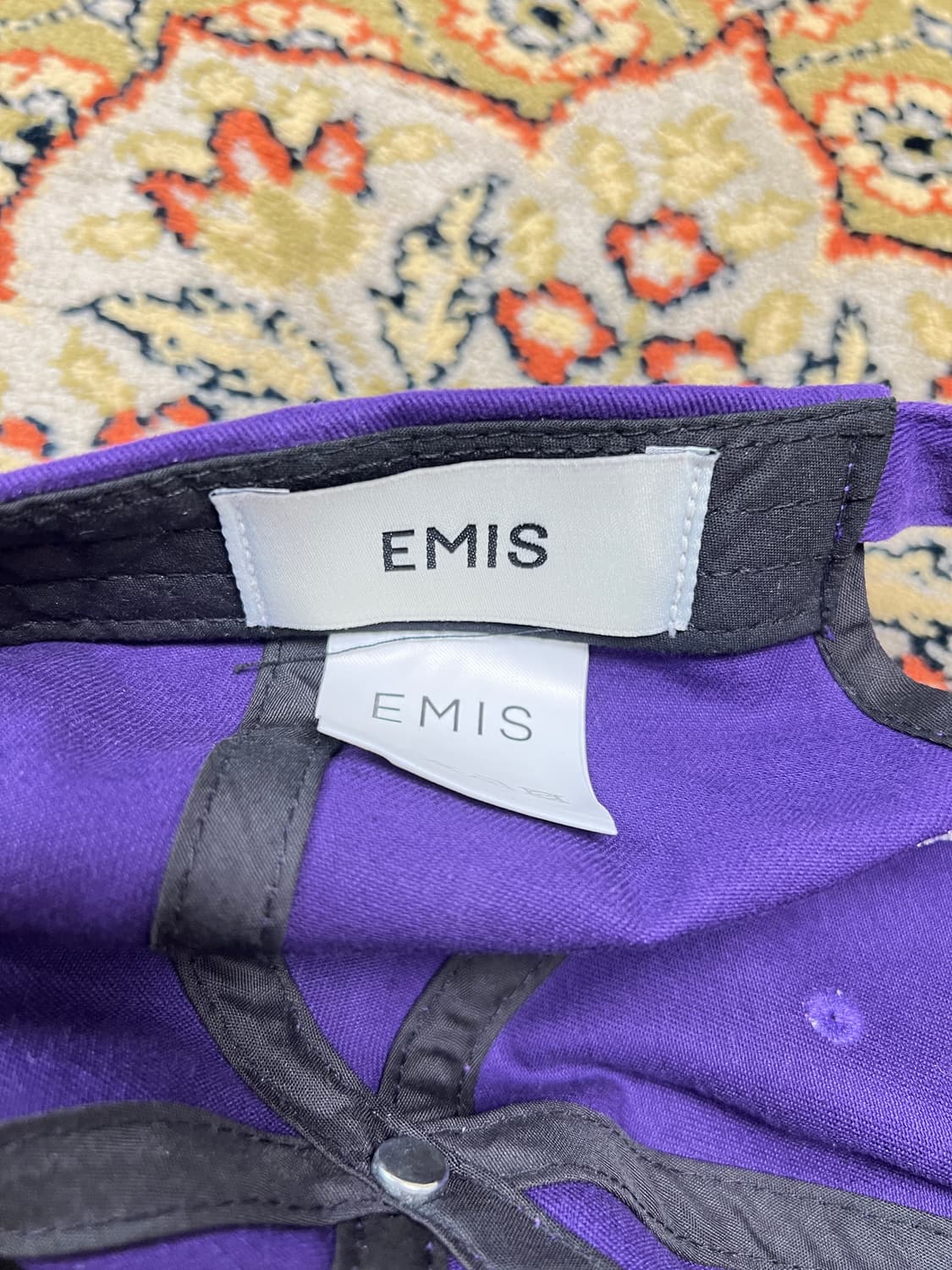 이미스 벨벳 퍼플 볼캡 상품이미지3