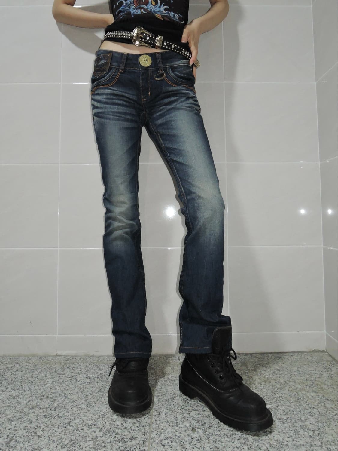 Red Pepper Multi-Zip Low-Rise bootcut 상품이미지2