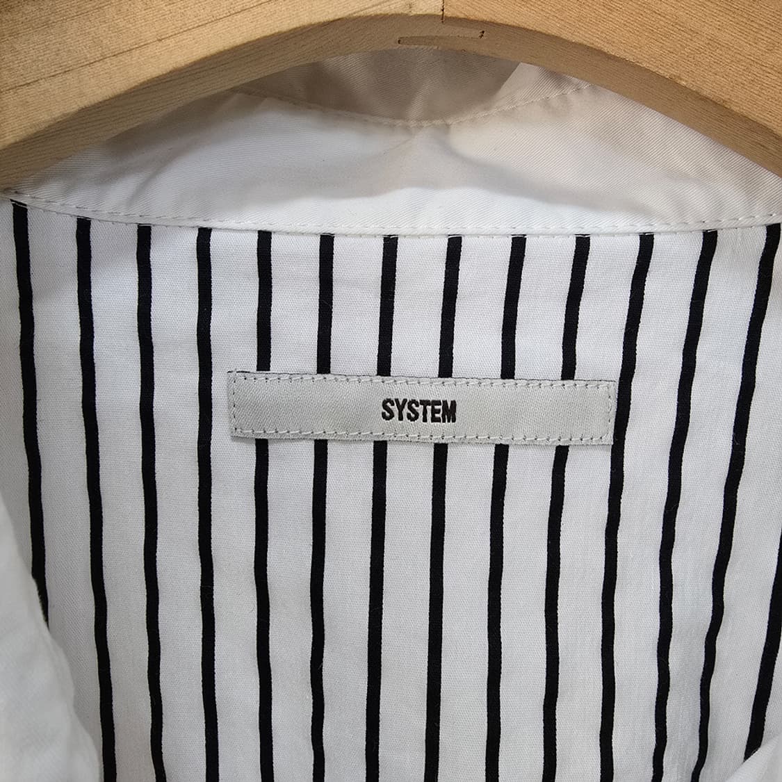 시스템 옴므 (SYSTEM) 아트 프린팅 스트라이프 셔츠 100 상품이미지4