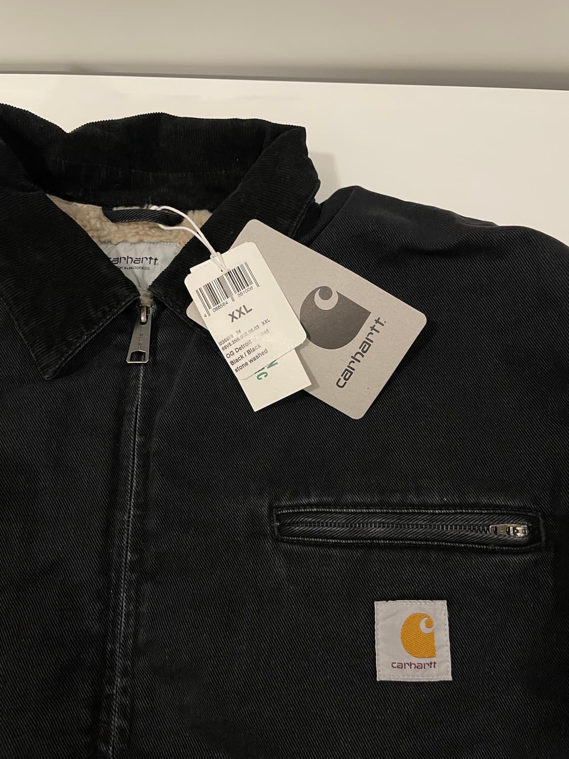 [XXL] 칼하트 디트로이트 OG 자켓 스톤 워시드 블랙 새상품 상품이미지2