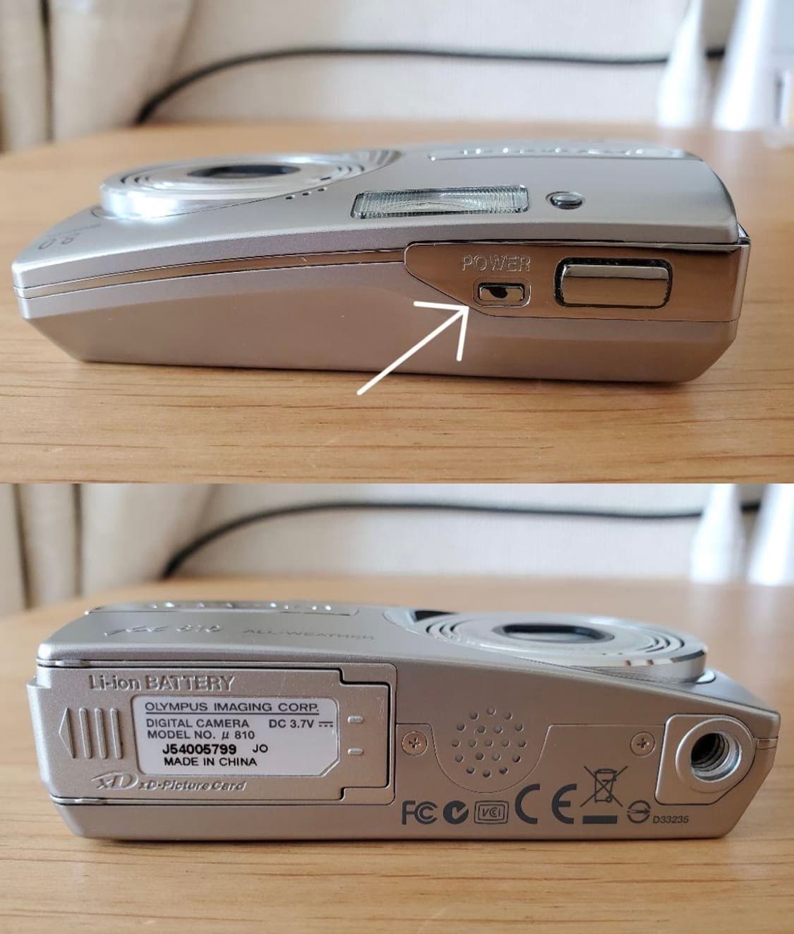 olympus mju 810 올림푸스 뮤 810 xd카드 포함 상품이미지2