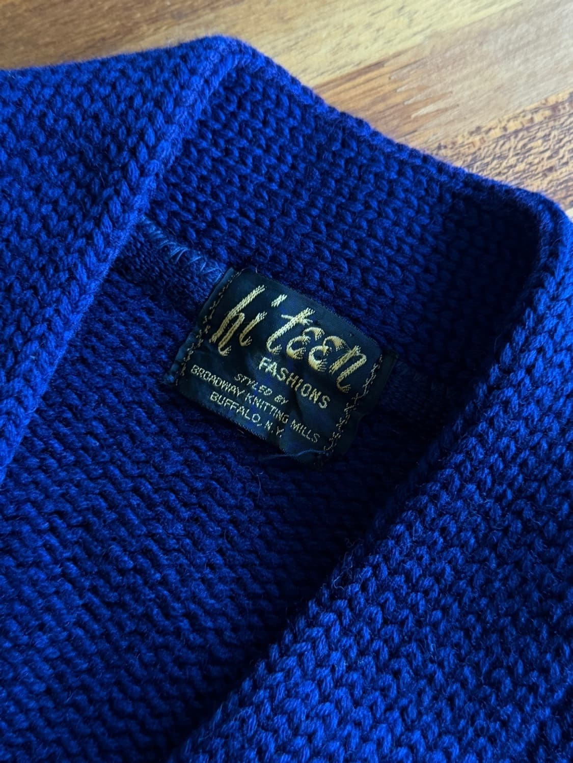 80s 브로드웨이 니팅 밀스 레터맨 가디건 100 상품이미지3