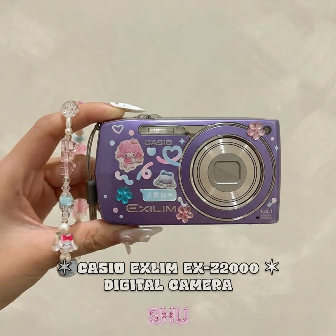 카시오 엑슬림 EX-Z2000 빈티지 디카 퍼플  상품이미지1