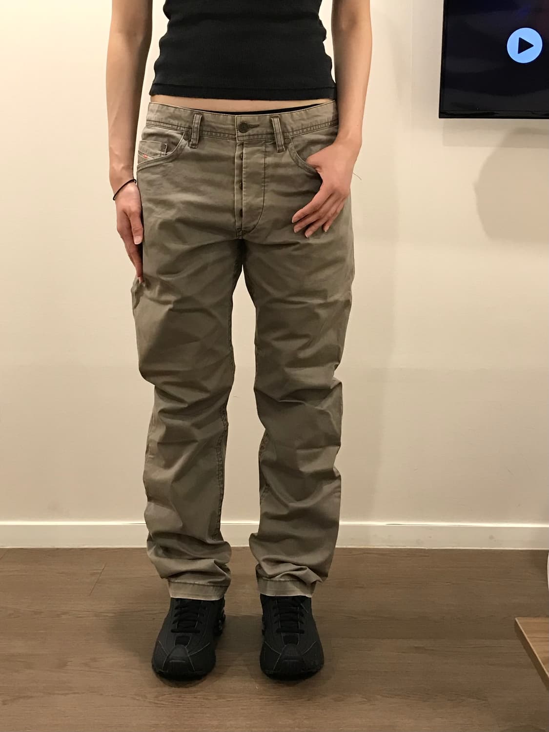 디젤 빈티지 코튼 팬츠 베이지 30(실측32-33) 상품이미지1