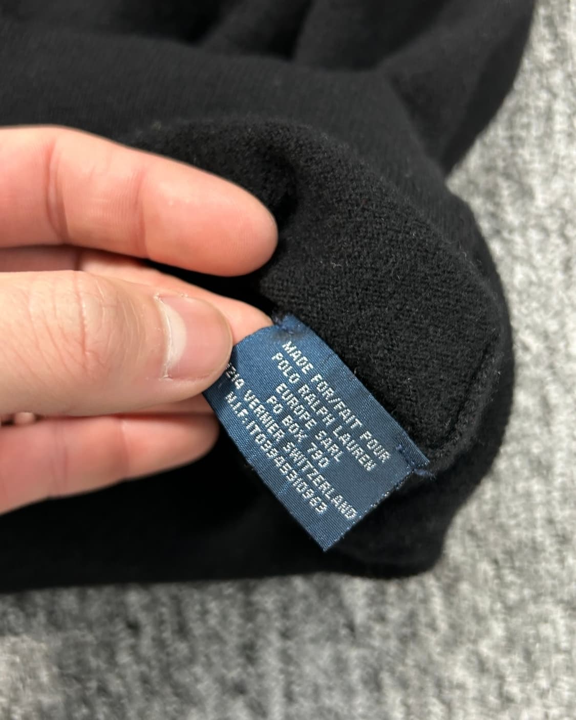 폴로 랄프로렌 퍼플 포니 블랙 브이넥 니트 상품이미지9