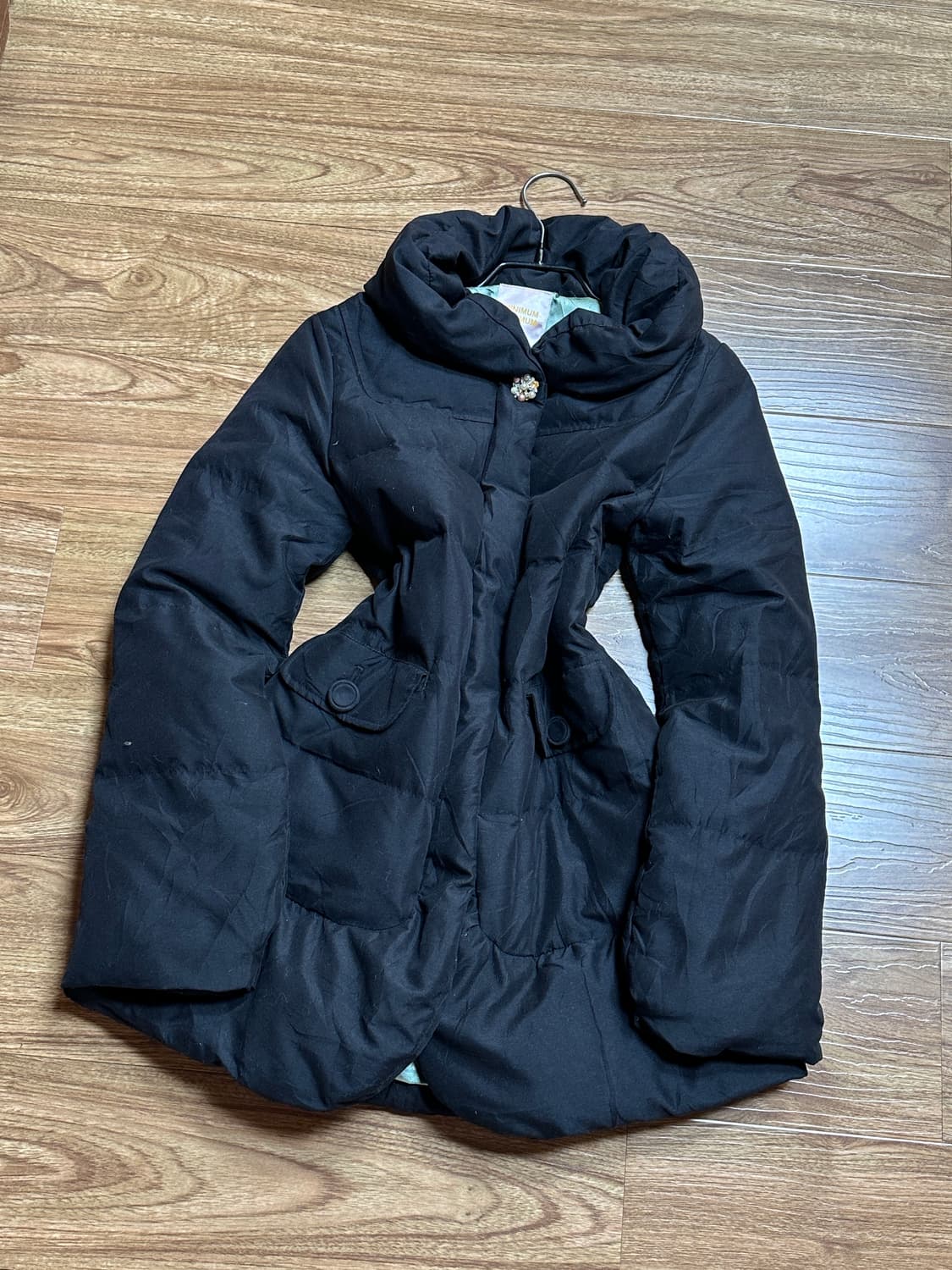 빈티지 보석 블랙 패딩 코트 달천깔 히메갸루 로걀 공겜여주 긱시크 모리걸 상품이미지2