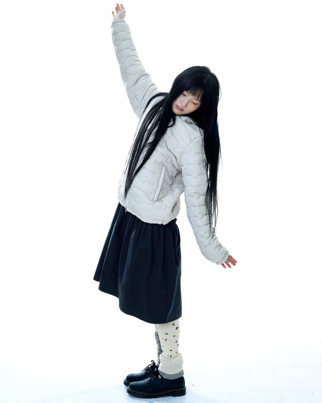 코이세이오 fluffy light padded jacket ivory 상품이미지3