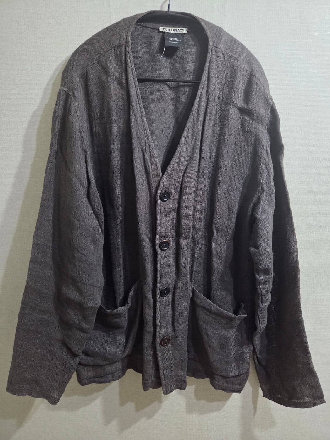 아워레가시 린넨 가디건 상품이미지1