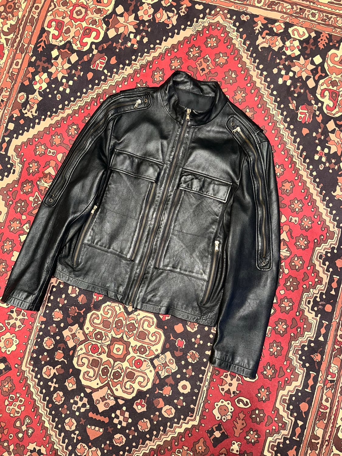 ( M ) 가죽자켓 바이커가죽 라이더자켓 레더자켓 이테리양가죽 상품이미지5