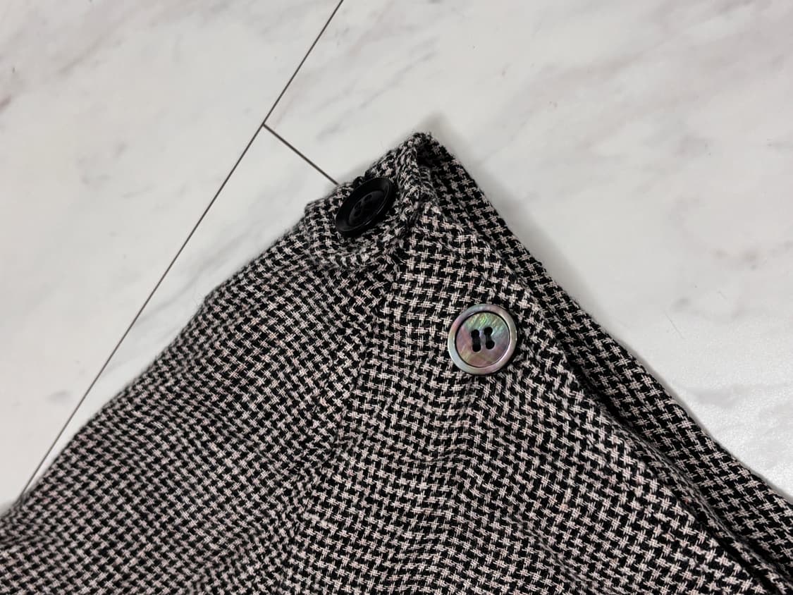 희귀/Yohji Yamamoto vintage check skirt 상품이미지4