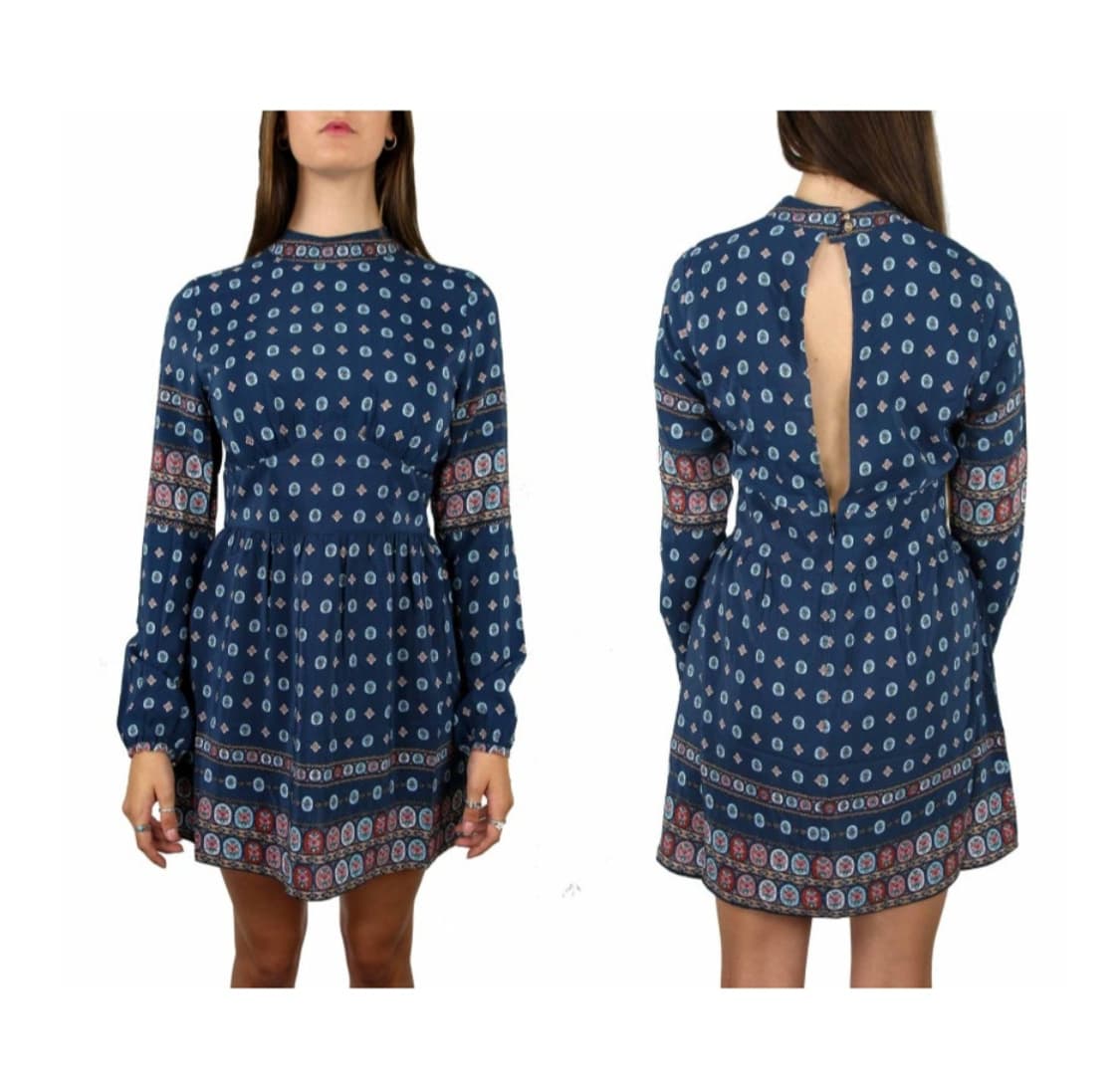 타이거릴리 질투의 화신 공효진 에스닉 실크 원피스+ VOV 스웨이드 쟈켓 상품이미지2