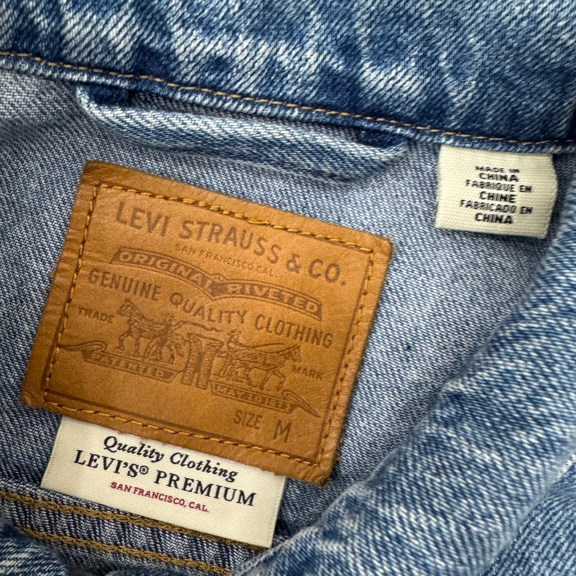 여성용 M 리바이스 프리미엄 빅E 데님 청자켓  상품이미지4