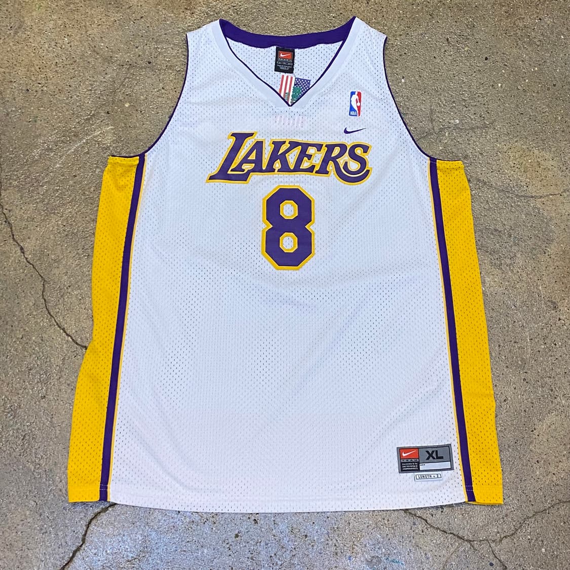 90s 미국 빈티지 나이키 NBA LA레이커스 코비브라이언트 농구유니폼 상품이미지3
