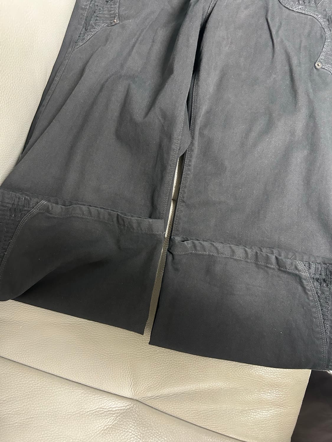 2)폴리테루 웨스턴 보로 팬츠 데님 블랙 상품이미지3