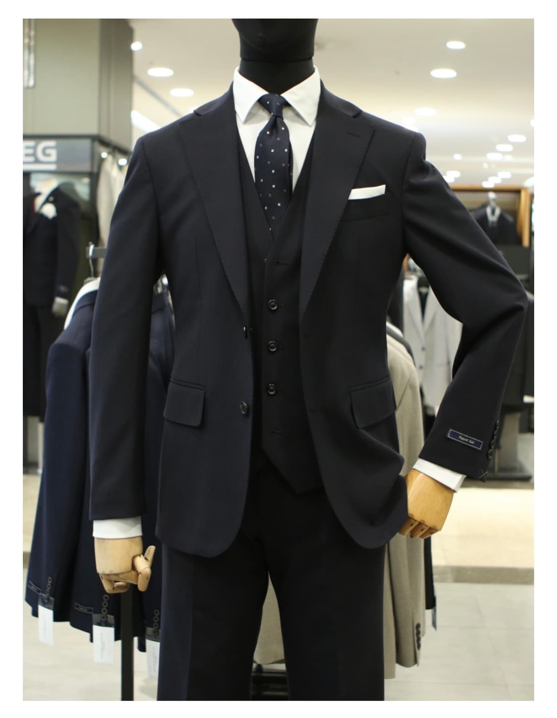 24ss킨록 프리미엄라인 다크네이비 쓰리피스 새상품 상품이미지1