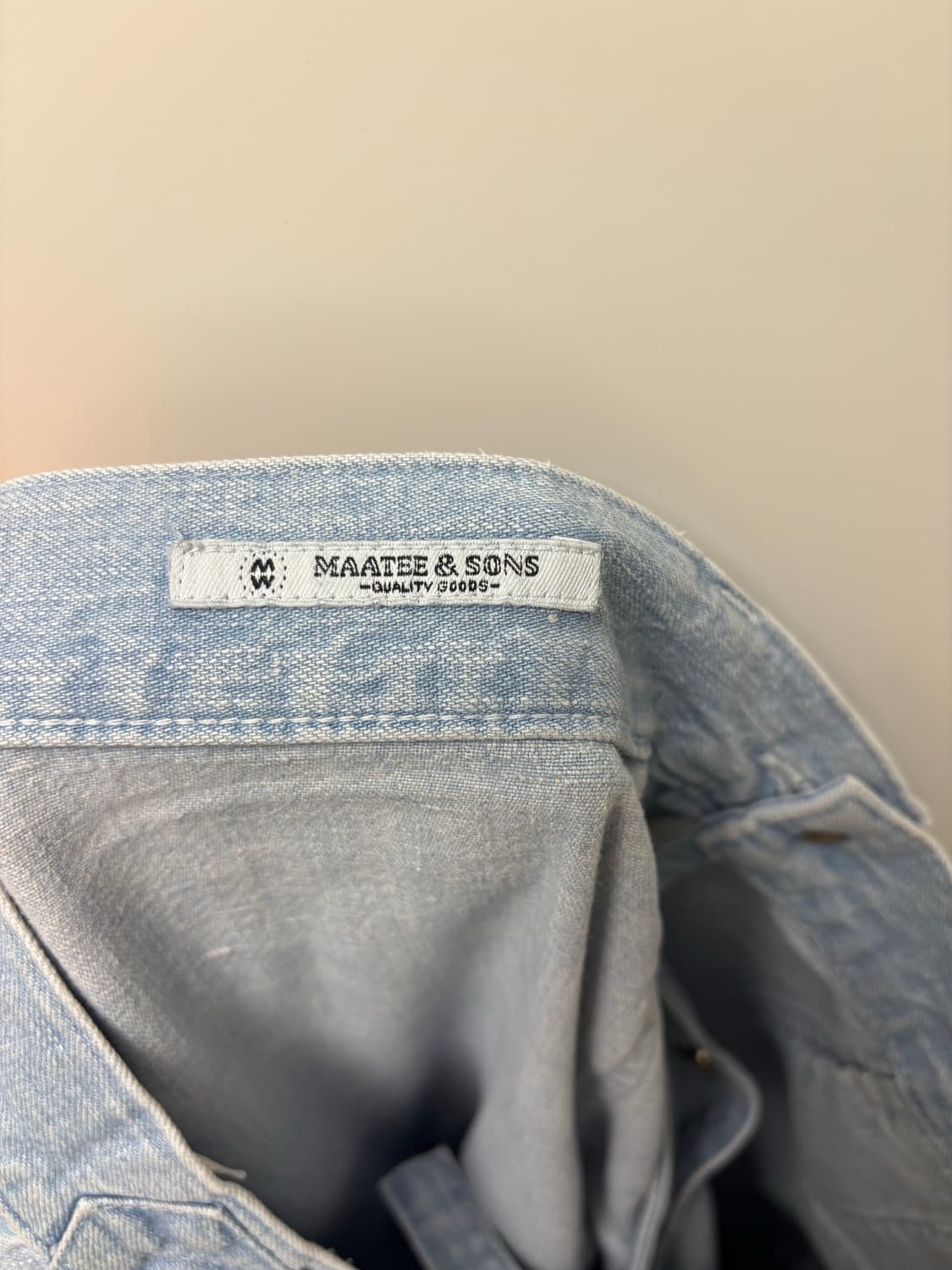 Maatees&sons 밀리터리 블리치 데님 상품이미지7