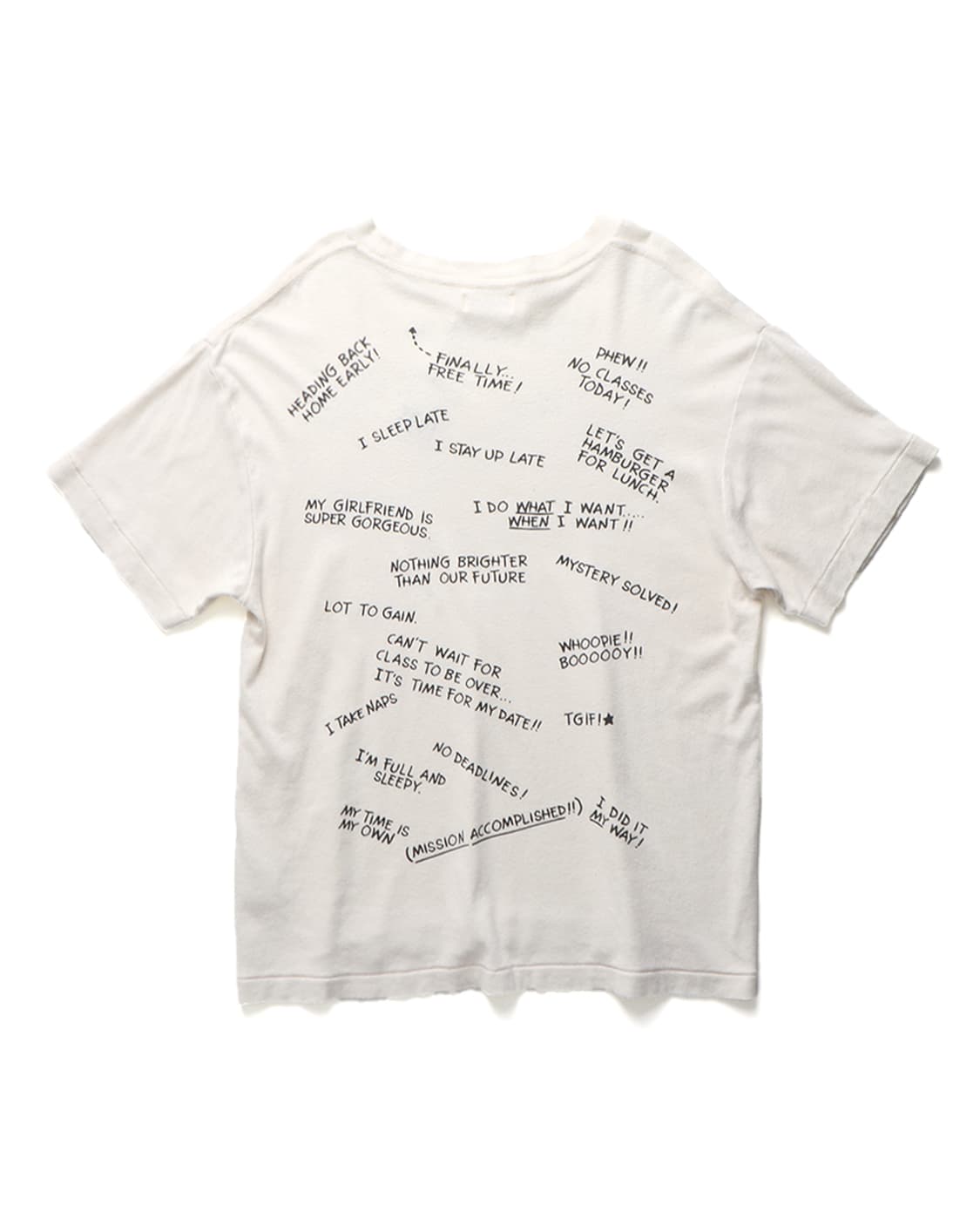 BEAMS BOY Message Print T-shirt 상품이미지7