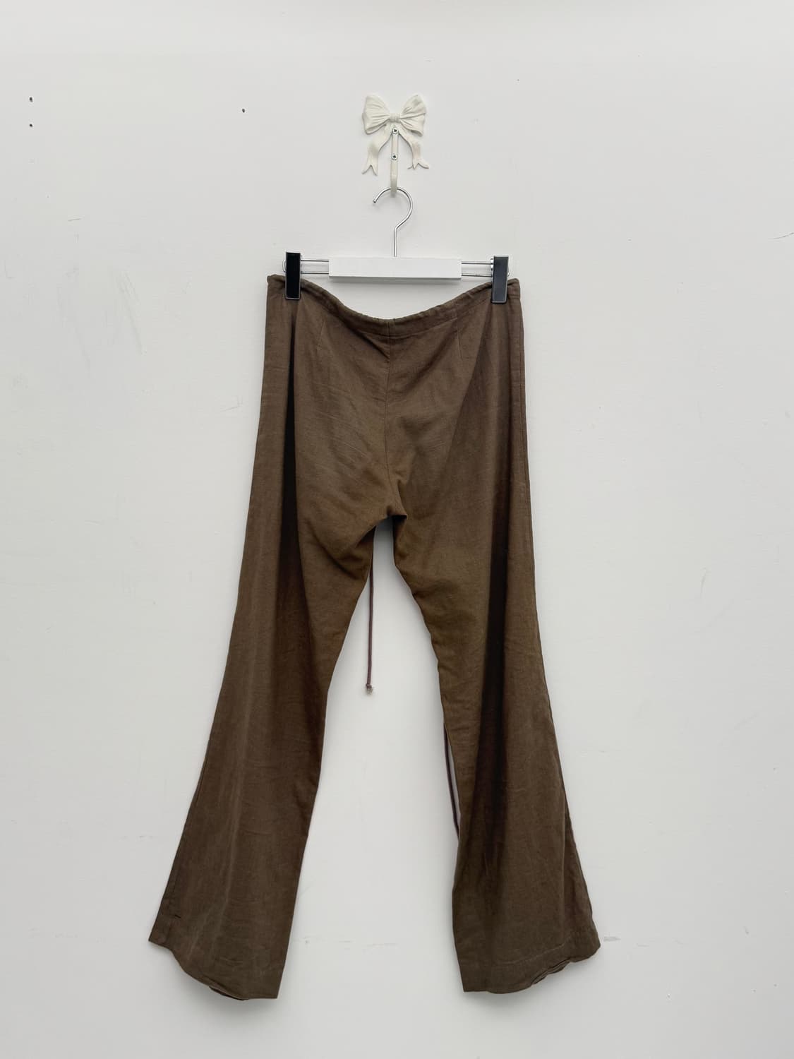 에고이스트 카키 코튼 슬랙스 상품이미지6