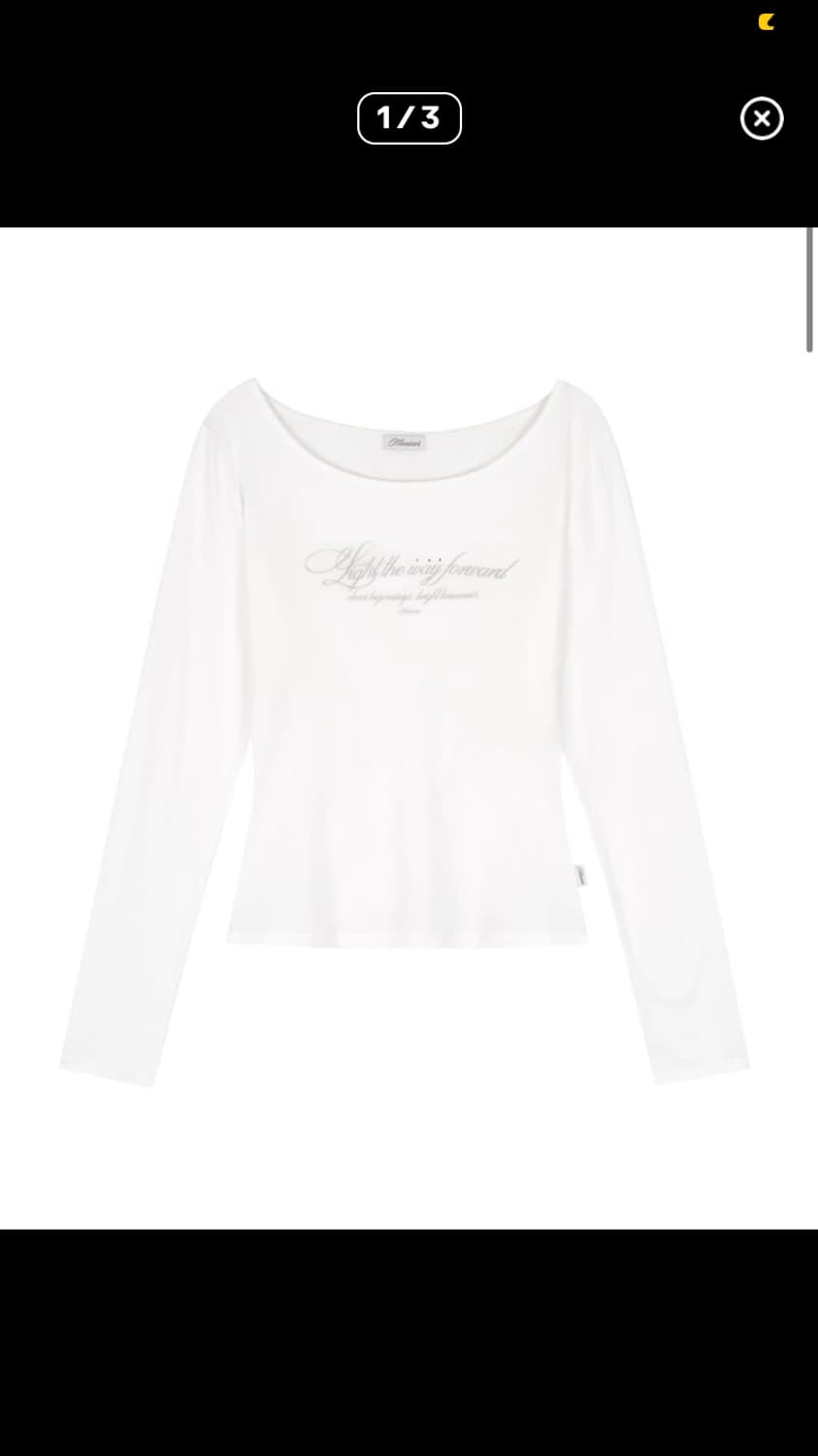 클리시어 Kleen club letter top, White 상품이미지1