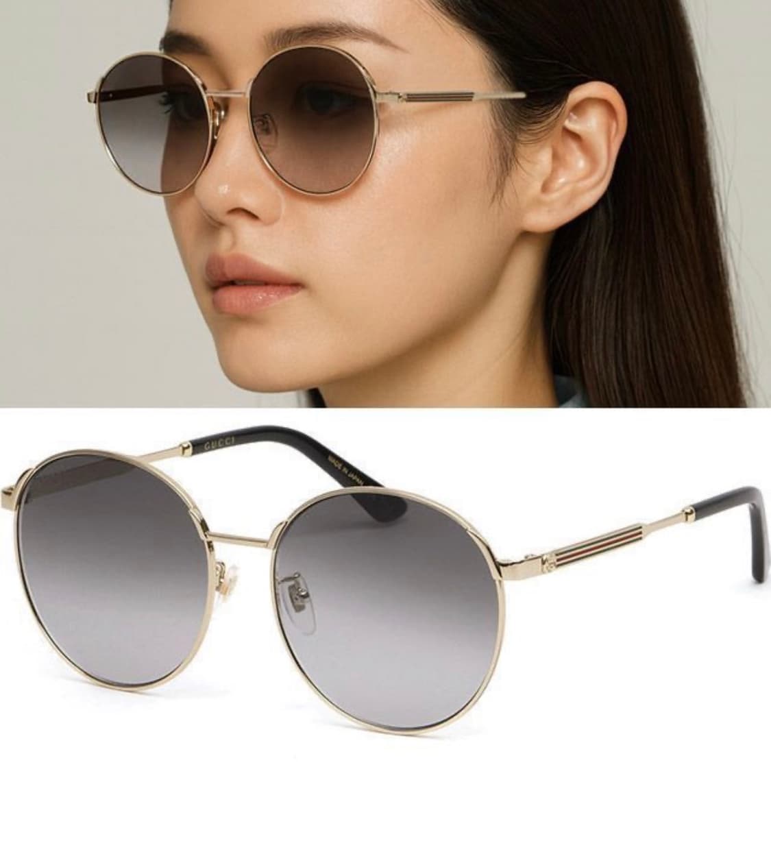 구찌 라운드 메탈 선글라스 (새상품) 상품이미지1