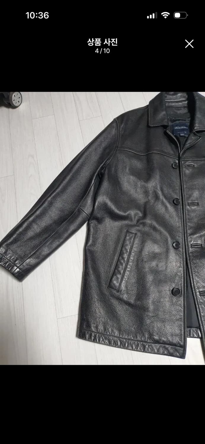 브룩스브라더스 가죽 카코트 M 상품이미지4