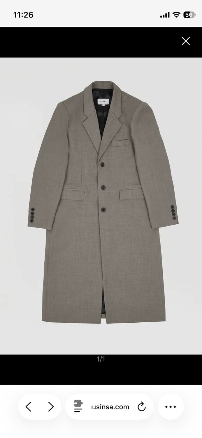 [2] Senci 센씨 메리노 울 쓰리버튼 코트(베이지) 상품이미지2