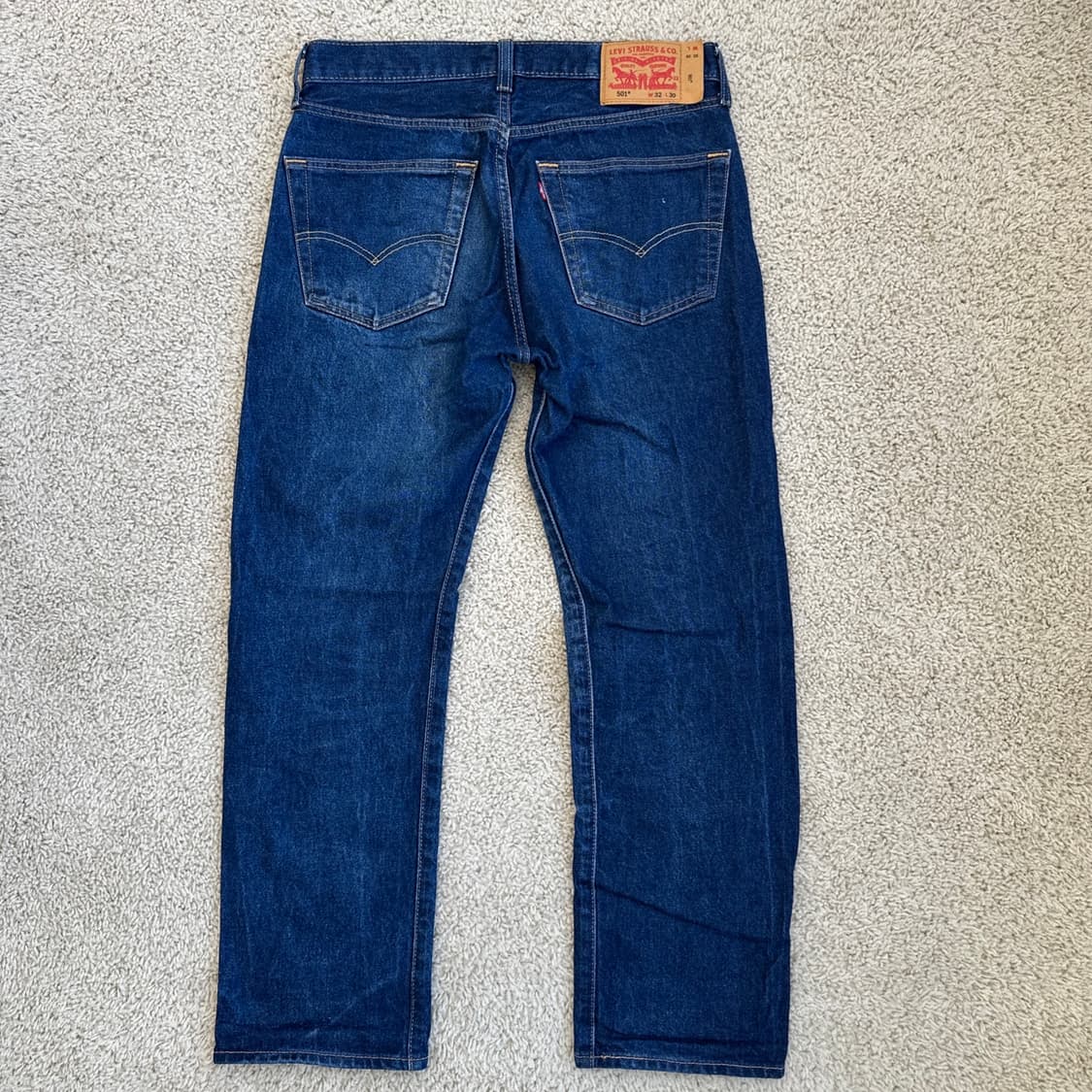 [32x30] 리바이스 501 버튼플라이 블루 데님 상품이미지5