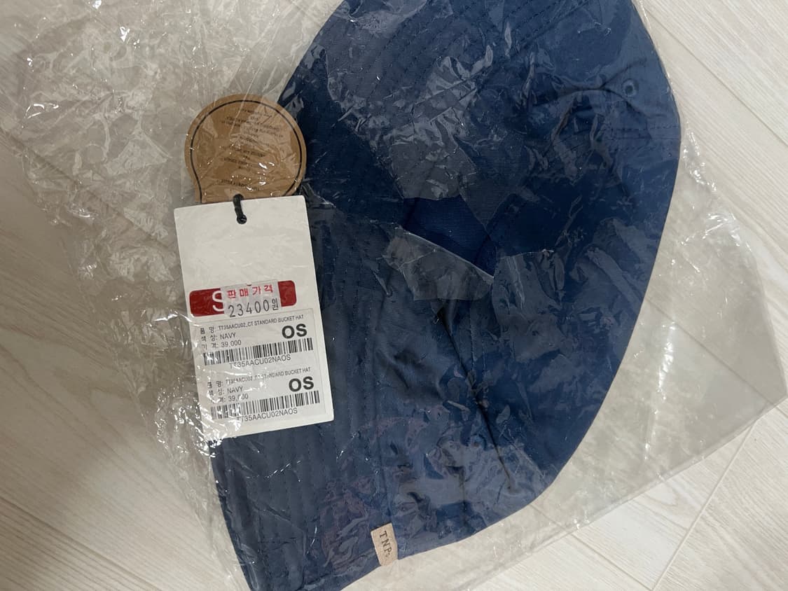 새상품 TNP 티엔피 정가 3만9천 스탠다드 버킷햇 네이비 상품이미지7