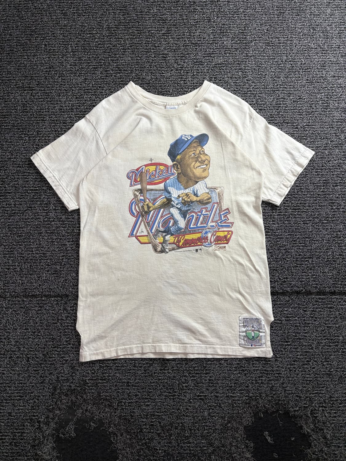 90s USA 레트로 빈티지 뉴욕 양키스 미키멘들 반팔 티 4130 상품이미지2