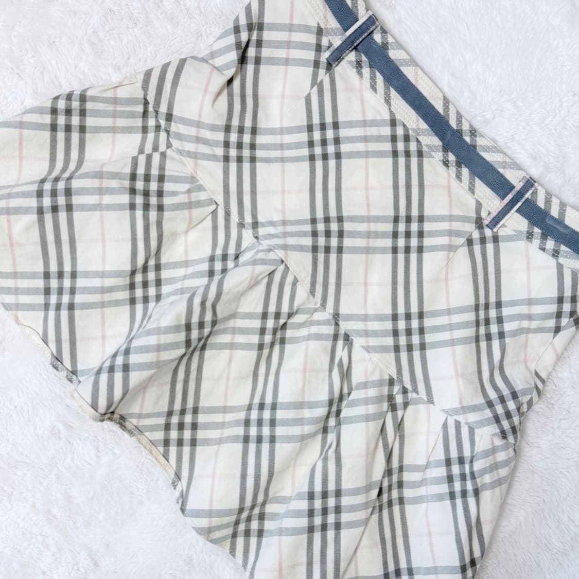 Burberry 버버리 블루라벨 히메갸루 솜사탕 노바체크 미니 스커트 상품이미지4