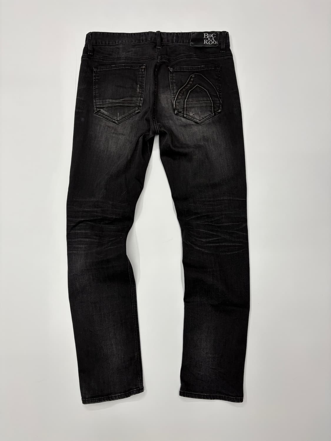 (27) BUCKAROO 버커루 y2k 워싱 디스트로이드 데님 팬츠 상품이미지2
