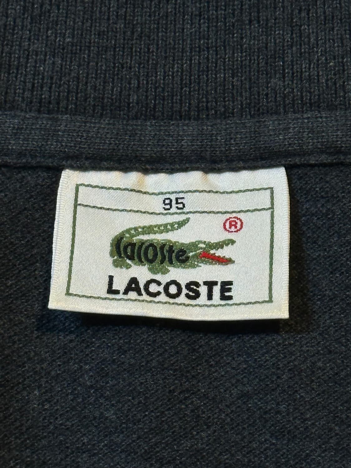 라코스테 LACOSTE 스몰로고 PK 긴팔 카라티 차콜 상품이미지4