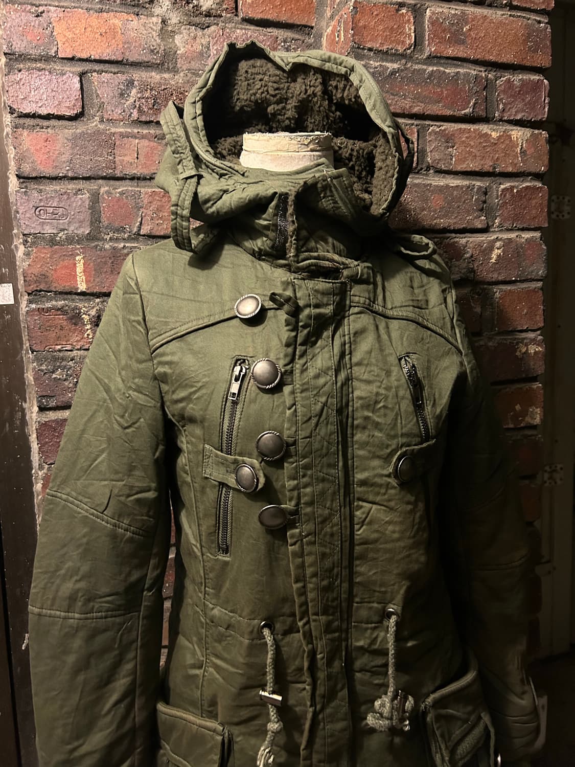 *Archive* 2000s taboo 보노넥 버튼 카키 야상 자켓  상품이미지3