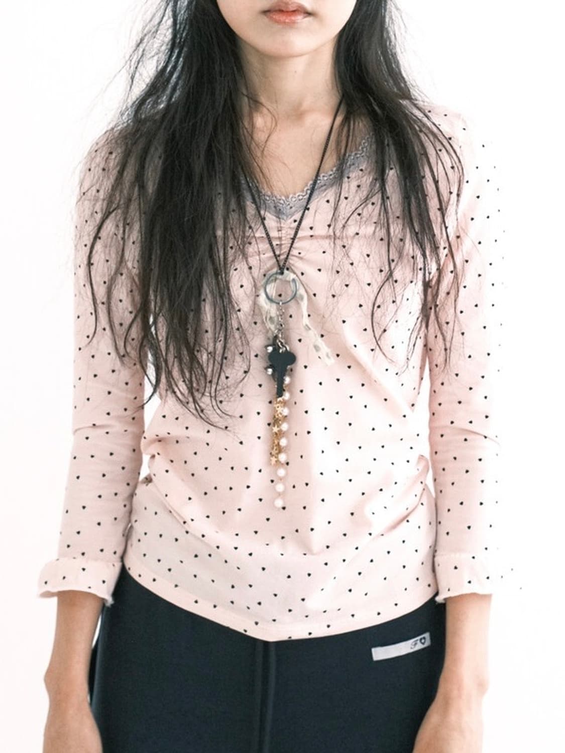 *구해요* 샵페어리 미니 하트 레이스 탑 라이트 핑크 구합니다 상품이미지1