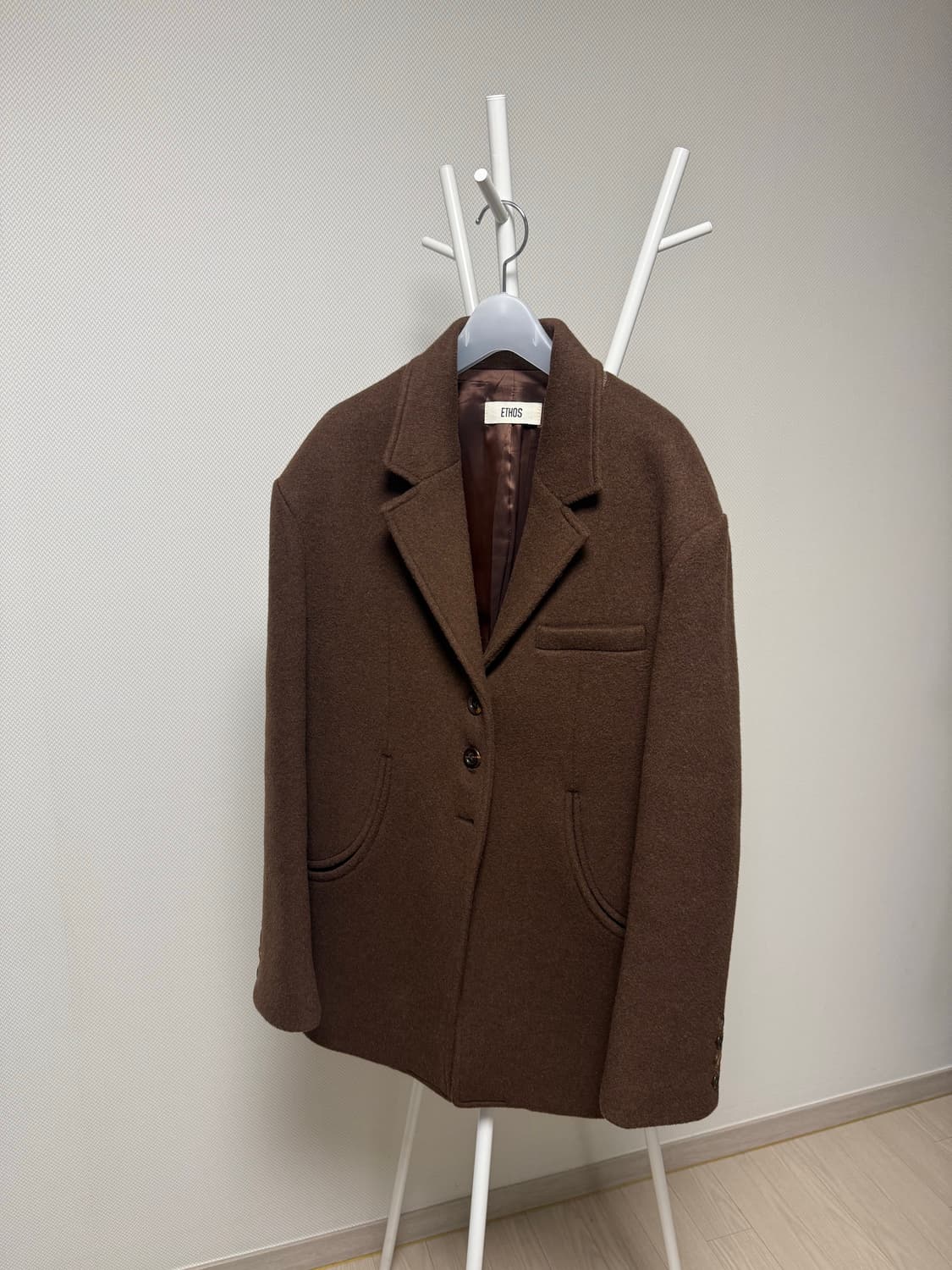 에토스 브라운 울자켓 상품이미지1