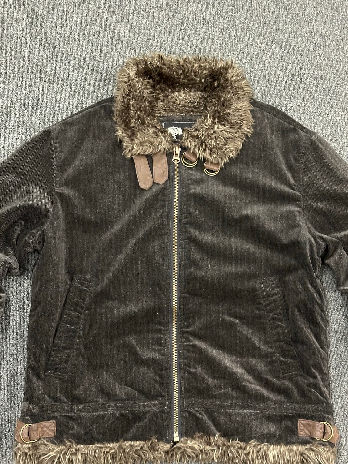 XL)BAY CREST 일본 빈티지 헤링본 무스탕 상품이미지4