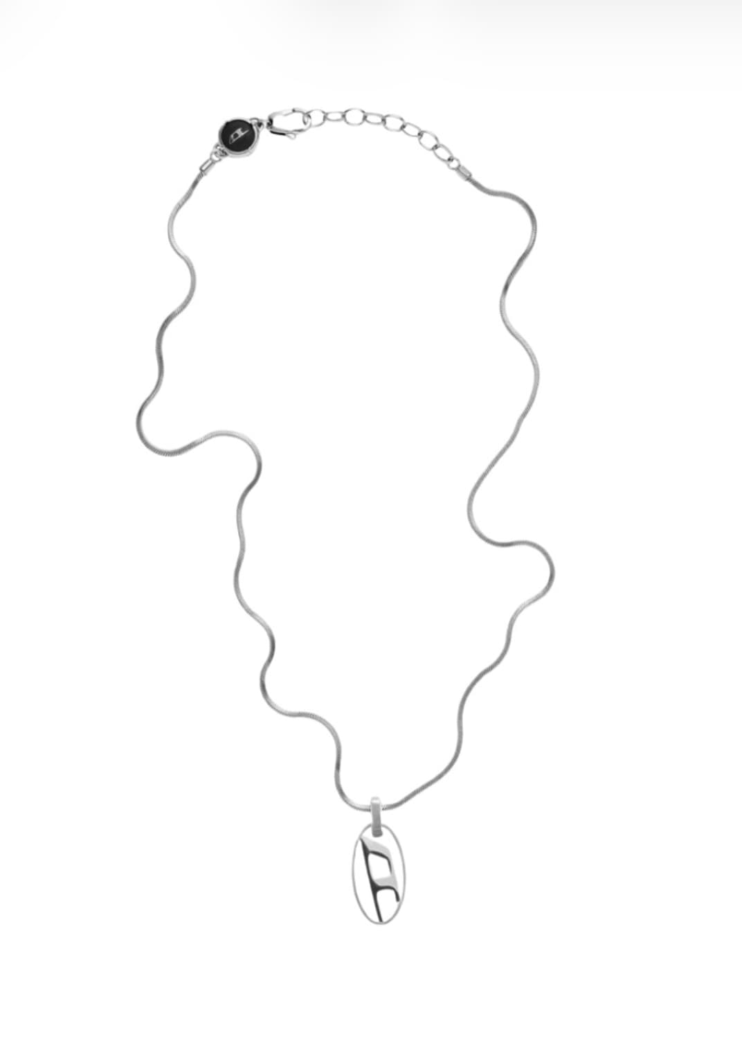 디젤 Dx1342 스테인리스 스틸 팬던트 네클리스 실버 상품이미지1